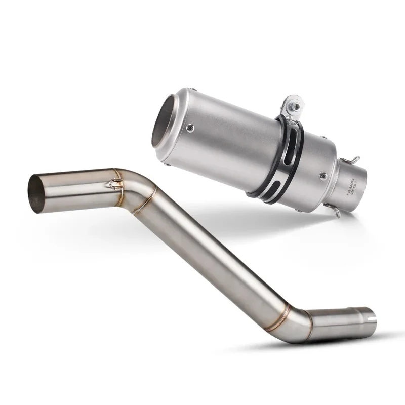 51mm Motorcycle Exhaust System Modified Muffler Half Link Pipe for CFMOTO NK400 NK650 NK 650