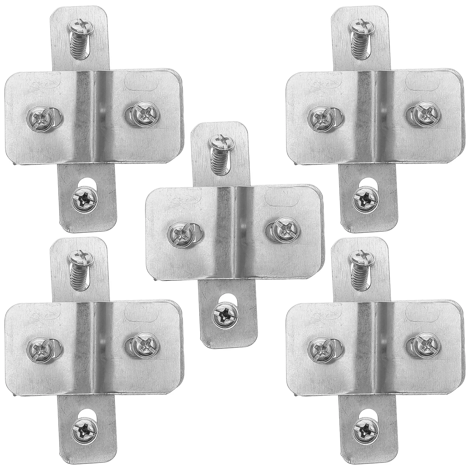 

5pcs Durable Steel Bike Basket Link Clips Heavy Duty Cargo Rack Mount Adapter Quick Release Bicycle Fixed Holder Bracket For