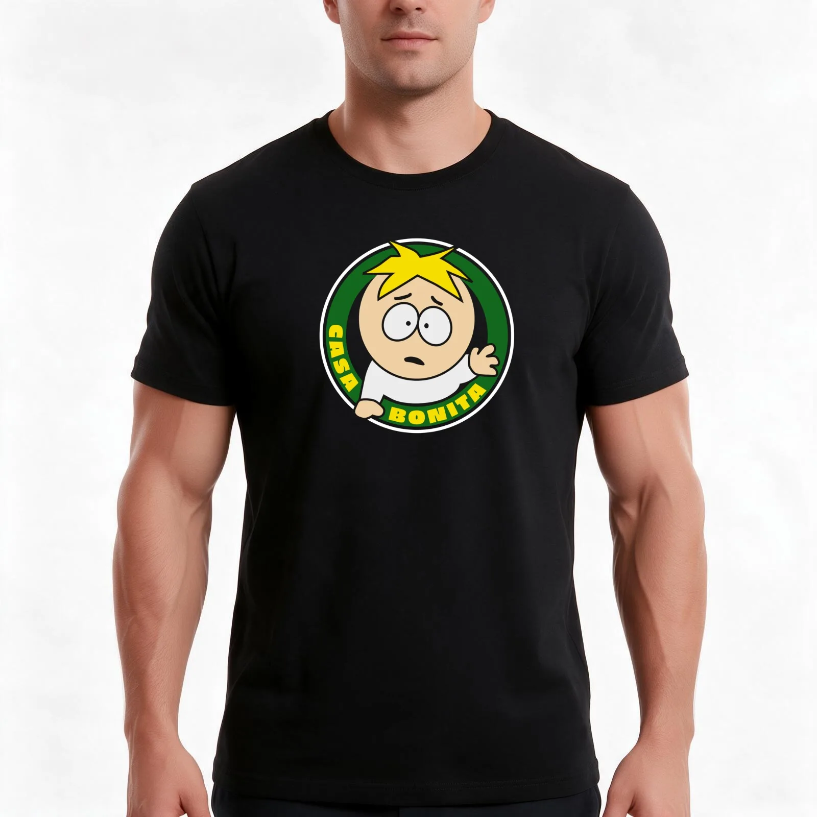 Butters - Casa Bonita T-Shirt Summer Casual Cotton Tee Oversized Streetwear Tops Vintage Graphic Print Unisex Men Women