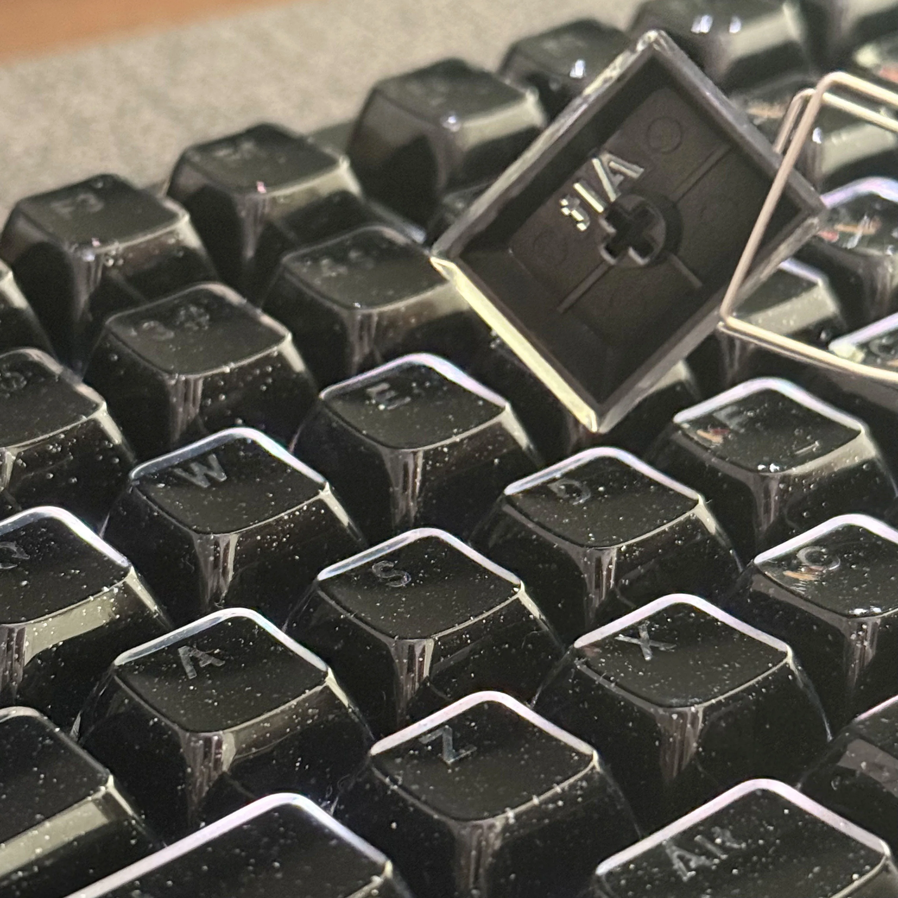 Jelly Keycaps Black White Purple Hollow Translucent Crystal Key Caps with box for 60% 75% TKL 96% 100% MX Mechanical Keyboard