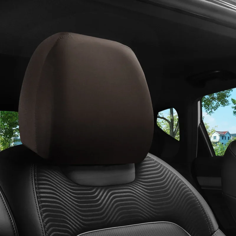 1Pc Elastic Anti-Dirty Car Headrest Cover Universal Protective Sleeve For Sedan Truck Auto Interior Modification Accessory