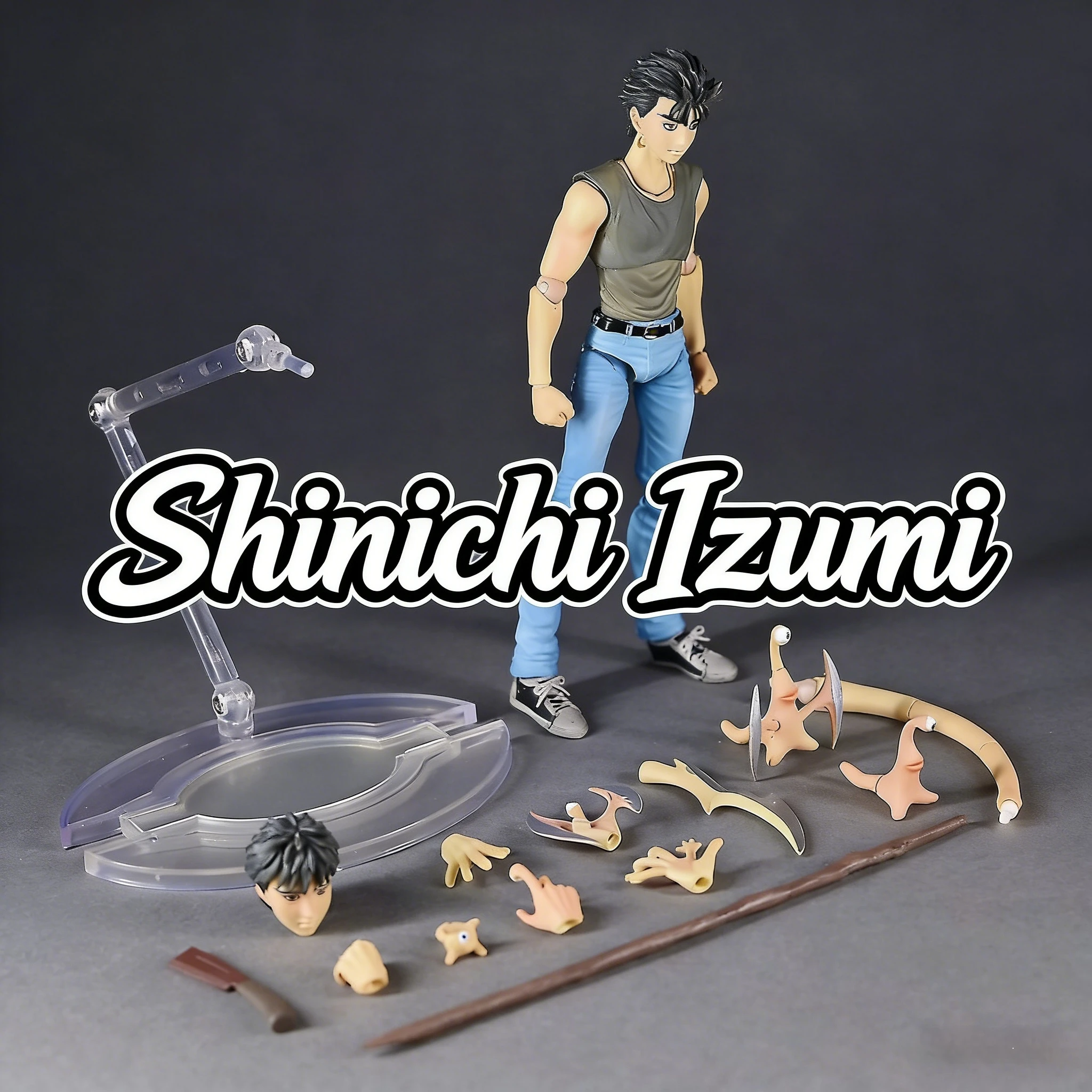 2026 Neue Parasyte Anime Shinichi Izumi Actionfigur Super Bewegliche Comic-Version Ver. Bewegliche Puppenfigur als Schreibtisch-Dekoration