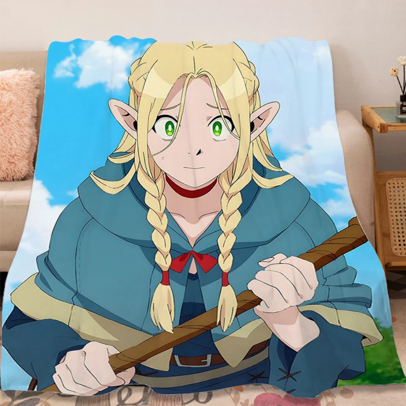 Fleece Blanket A-Dungeon Meshis Sofa Winter Warm Blankets Fluffy Soft Blankets Microfiber Bedding Knee Bed Camping Nap Blanket