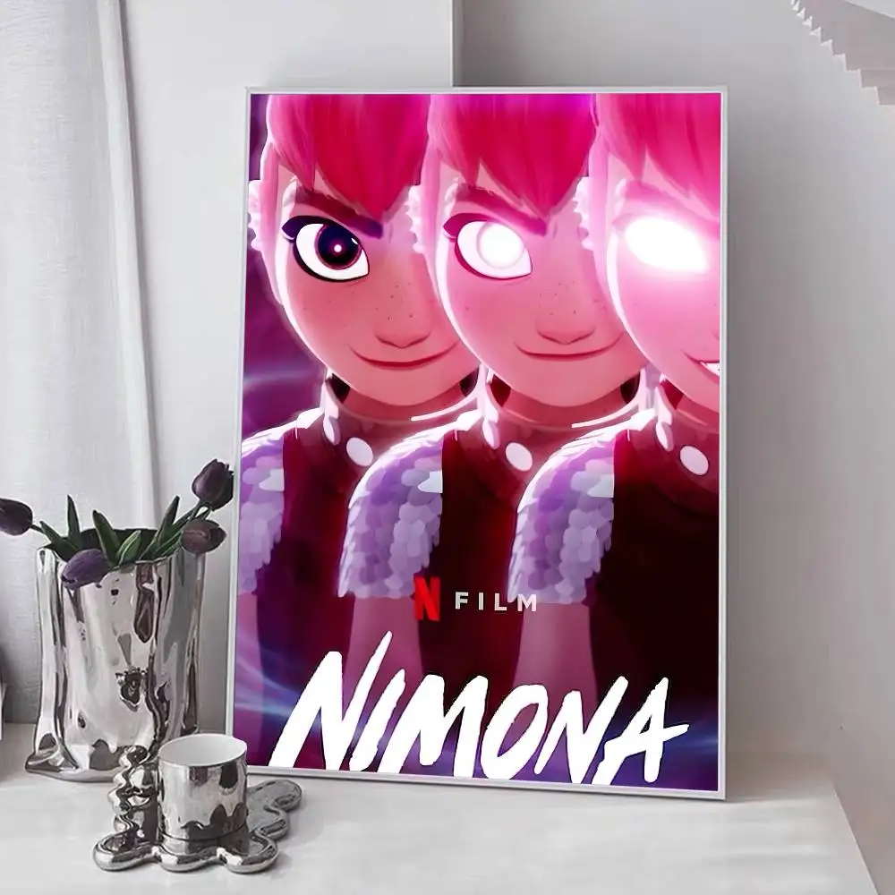 Anime N-NlMONA Poster Kunst mit Drucken Home Schlafzimmer Wohnzimmer Dekoration Geschenk