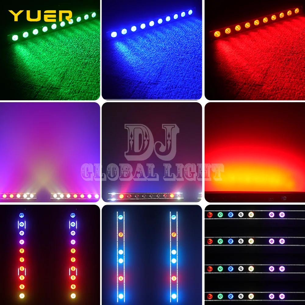 10X40W LED RGBW Point control Wash Pixel Bar Light with SMD ring strobe effect DMX512 control for DJ Disco party bar nightclub