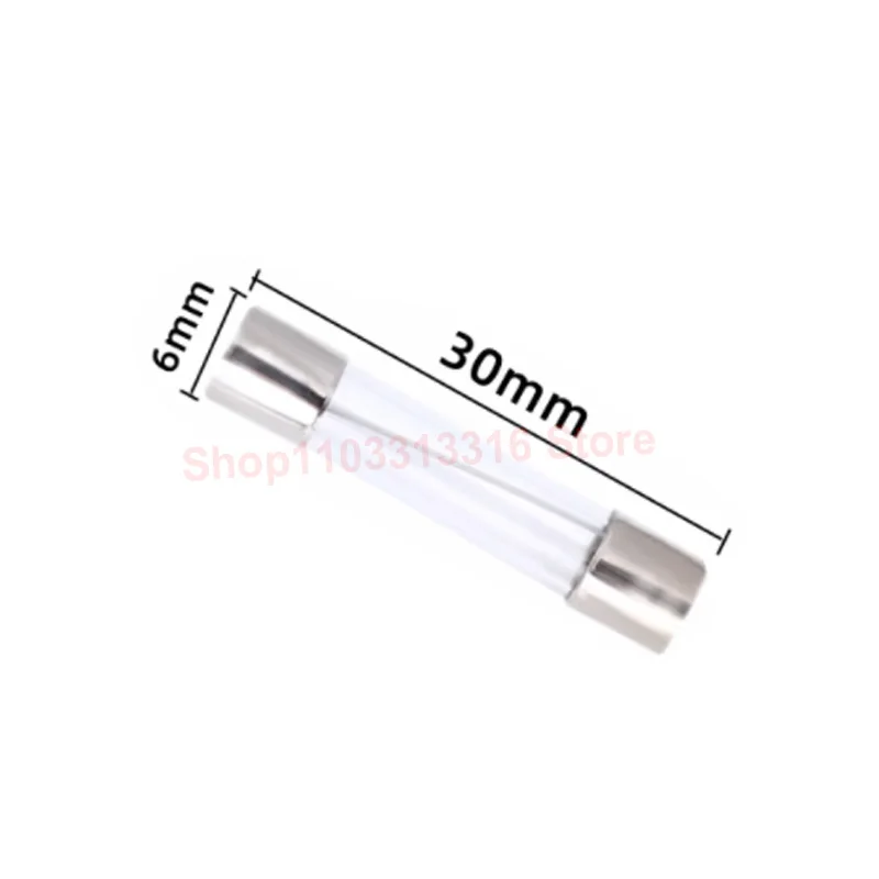 50~100Pcs/1Box 5x20mm 6x30mm Glass Fuse 5*20mm 6*30mm 250V 0.5A 1A 2A 3A 5A 8A 10A 15A 20A 30A Glass Fuse Quick Break