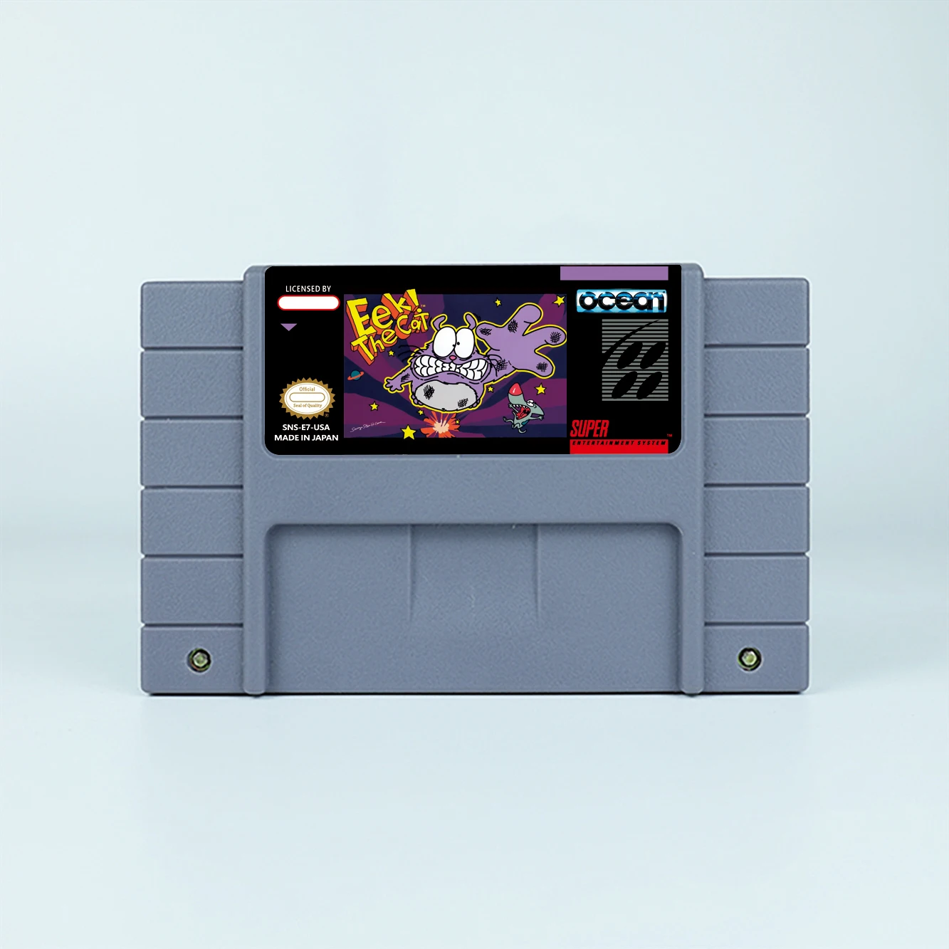 إيك! بطاقة ألعاب Cat Action لخرطوشة ألعاب الفيديو SNES EUR PAL USA NTSC 16bit