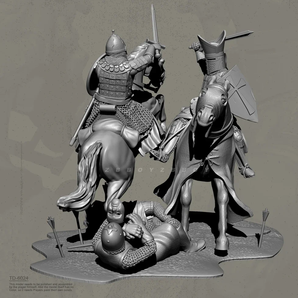38mm 50mm Resin Soldier model kits figure colorless and self-assembled (3D Printing ) TD-6024/3D