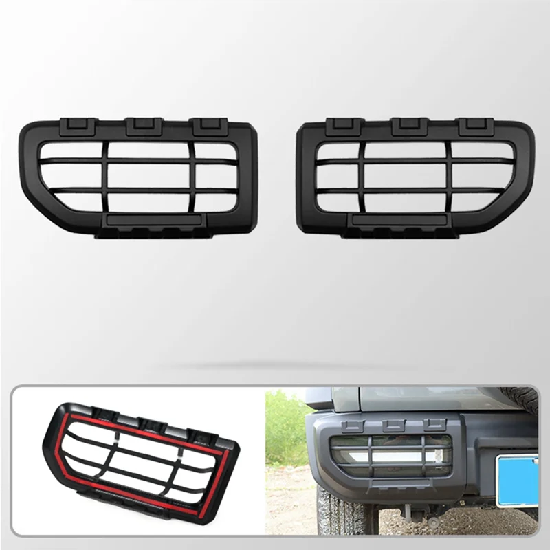 

A22E-2Pcs Car Rear Fog Light Cover Accessories For Suzuki Jimny JB64 Sierra JB74W 2019-2023 Rear Taillight Protective Cover
