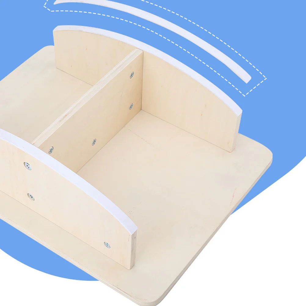 

1Pcs Wooden Balance Board Balance Training Chair Sports Ability Trainer Early Education Vestibular System