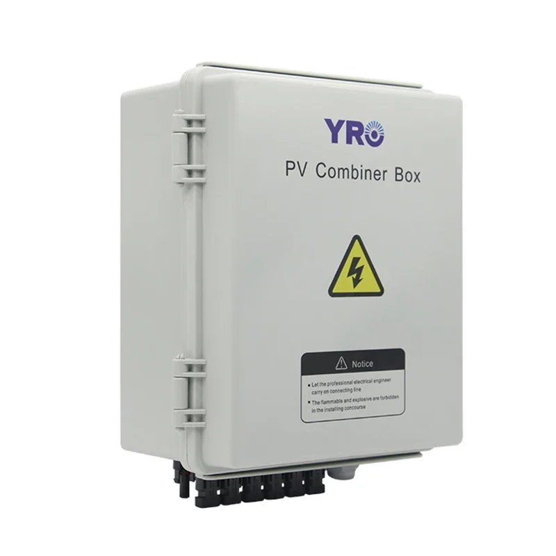 PV combiner 6 string Solar DC module junction box 550V 6 in 1 out for Photovoltaic array