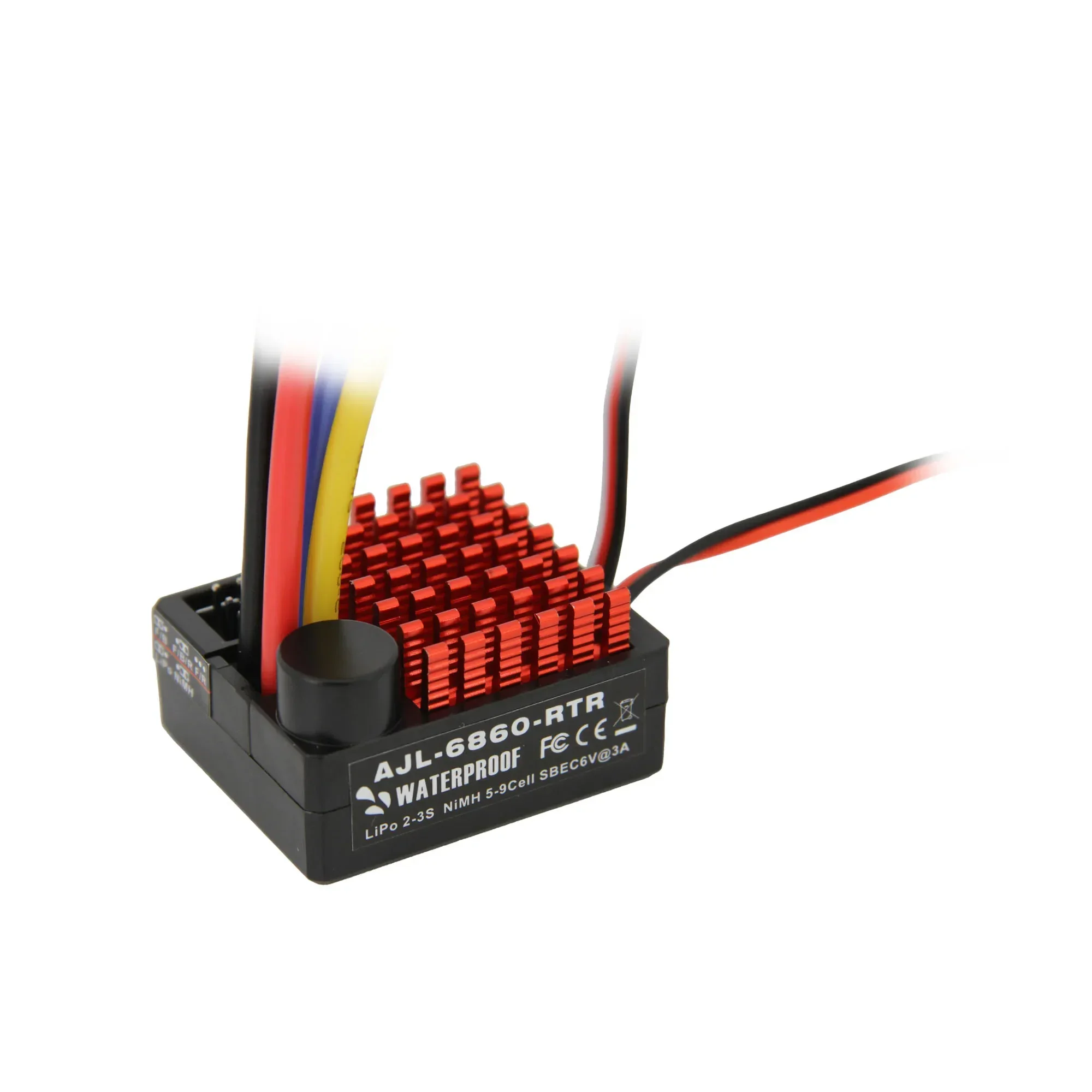 60A Waterproof Brushed ESC 6V/3A BEC Built-in 3 Modes T/XT60/Tamiya 2-3S for RC Model Car Vehicles Boat Tanks 540/550/750 Motors