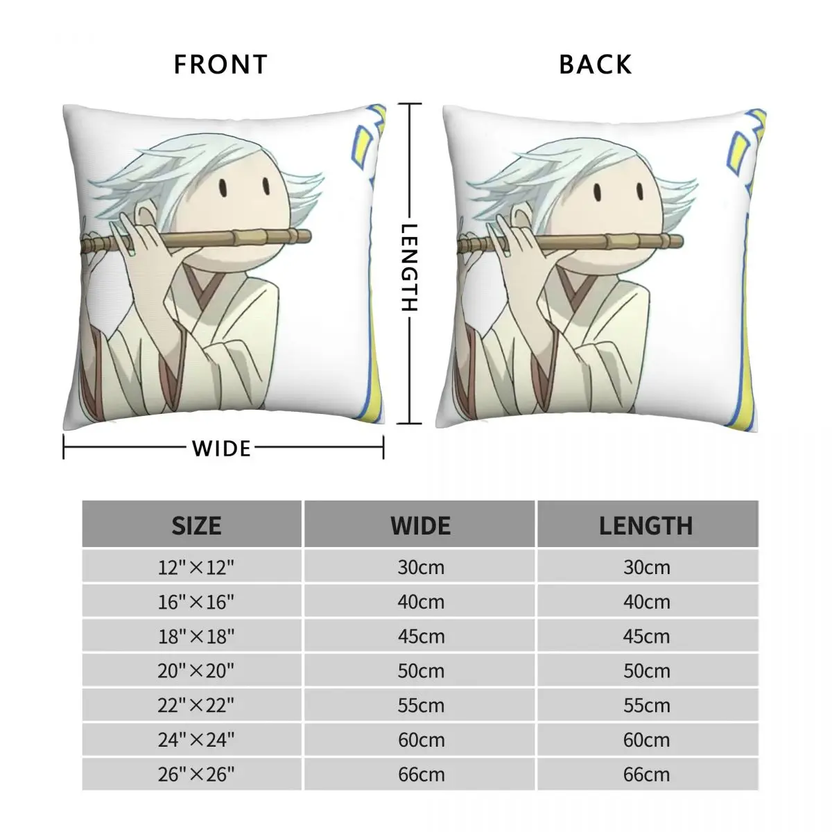 Kamisama Hajimemashita Pillowcase Polyester Linen Velvet Printed Zip Decorative Throw Pillow Case Bed Cushion Cover