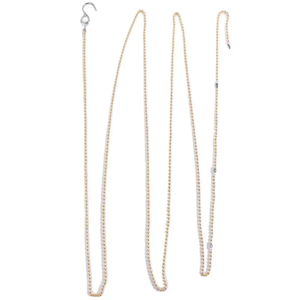 2,5 m/8,2 ft Volleyballnetz-Höhenkette Gold Silber Messwerkzeug Volleyball-Messkette Standard mit Haken Messgeräte