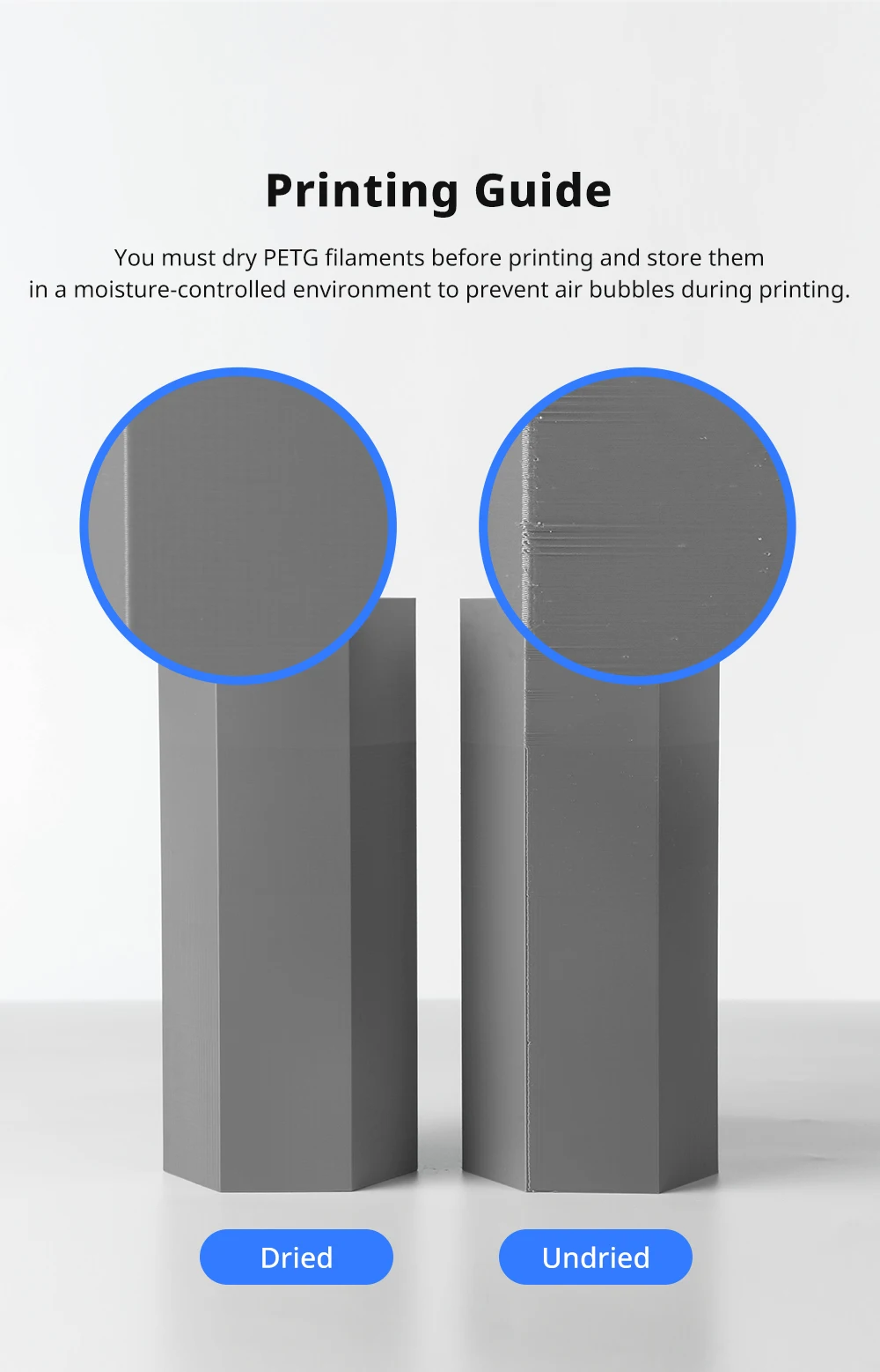 5 kg ANYCUBIC PETG-Filament, 1,75 mm, mehrfarbig, 3D-Drucker-Kunststoff, wasserfest, schlagfest, 3D-Druckmaterial für 3D-Drucker – Detail 8