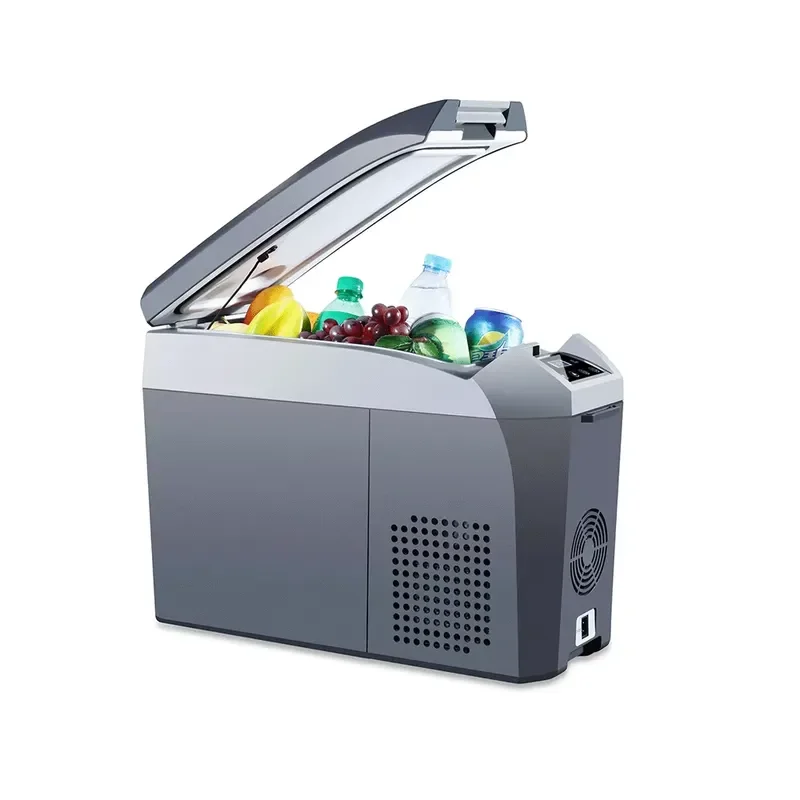 Colku DC-18F 16.5L Center Console Car Refrigerator 12V 24V Compressor Fridge Mini Armrest Freezer for SUV MPV Truck