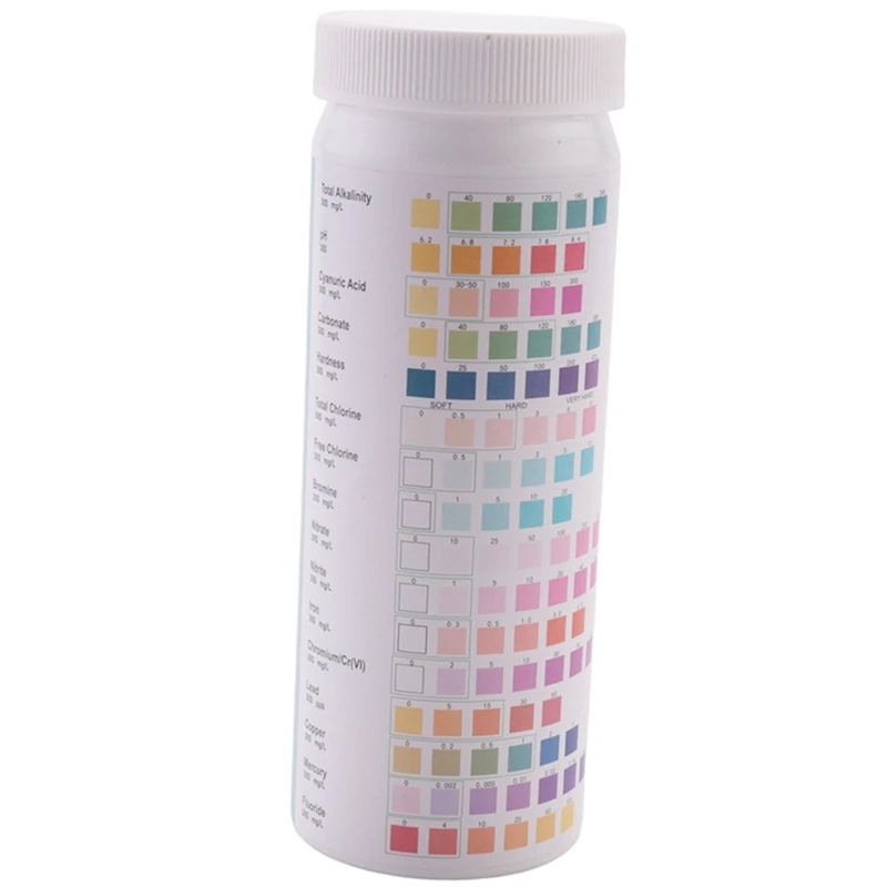 Water Testing Strips For Drinking Water- EPA Level Home Use, Water Test Strips With Lead, Mercury, Iron, PH, Hardness