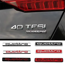 Car Rear Trunk Sticker for Audi Quattro Emblem S4 B5 A4 B6 A3 A5 A7 A6L Q3 Q5 Q7 S3 S5 RS3 RS5 RS6 R8 TT B8 8P 8V C7 Accessories