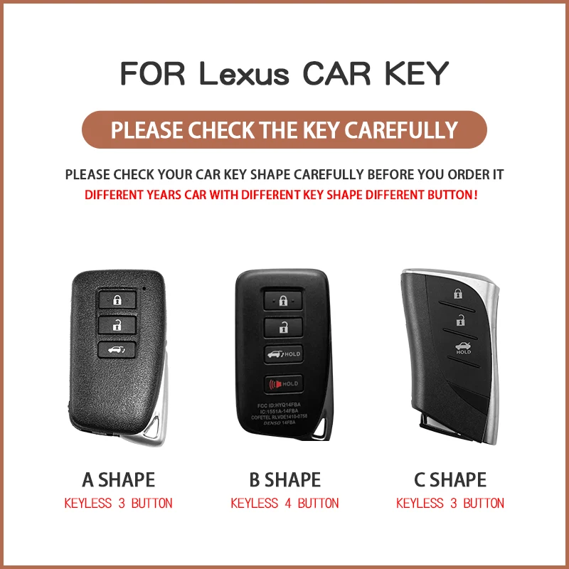 3 Button 4 Button TPU Car Key Case Cover for Lexus ES LS UX UX 300e NX LC NX GS RX IS ES GX LX RC 200 250 350 LS 450H 300H Shell