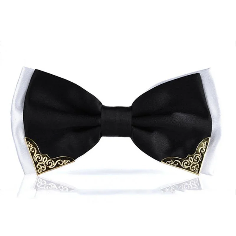 

5 Colors Fashion Bow Ties for Men Bowtie Tuxedo Classic Solid Color Wedding Party Red Black White Green Butterfly Cravat Brand