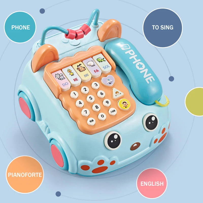 Baby Enlightenment Early Education Toy Telephone Story Machine Children  Musical Piano Phone Play House Toy Child Infant Gift