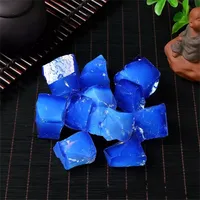 Natural Crystal Blue Opal Rough Stones Quartz Raw Mineral Reiki Healing Crystals Gem Specimens Collectible Home Decoration