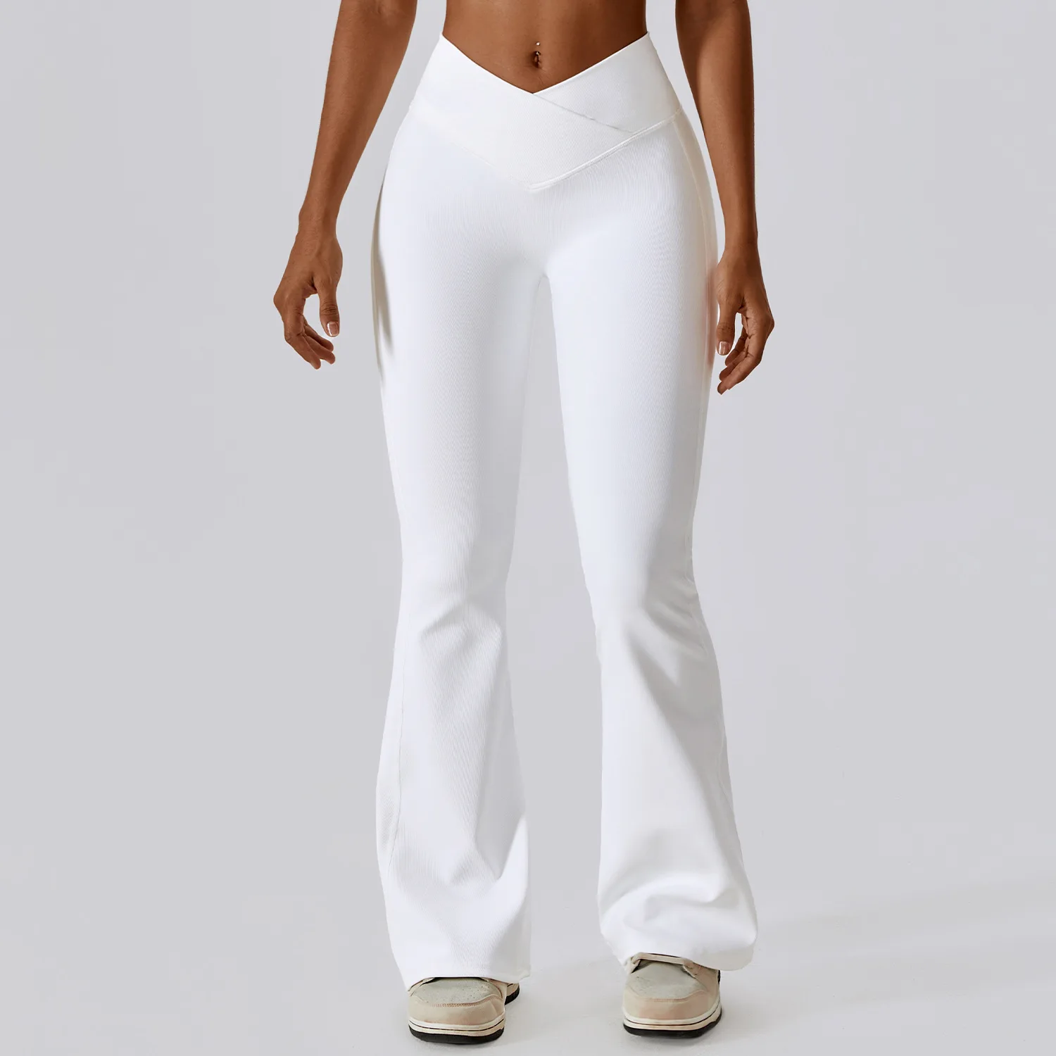 

Flare Leggings Yoga Pants Women Tights Bell-bottoms Yoga Trousers High Waist Fitness Pants Stretch Gym Casual Workout Sports