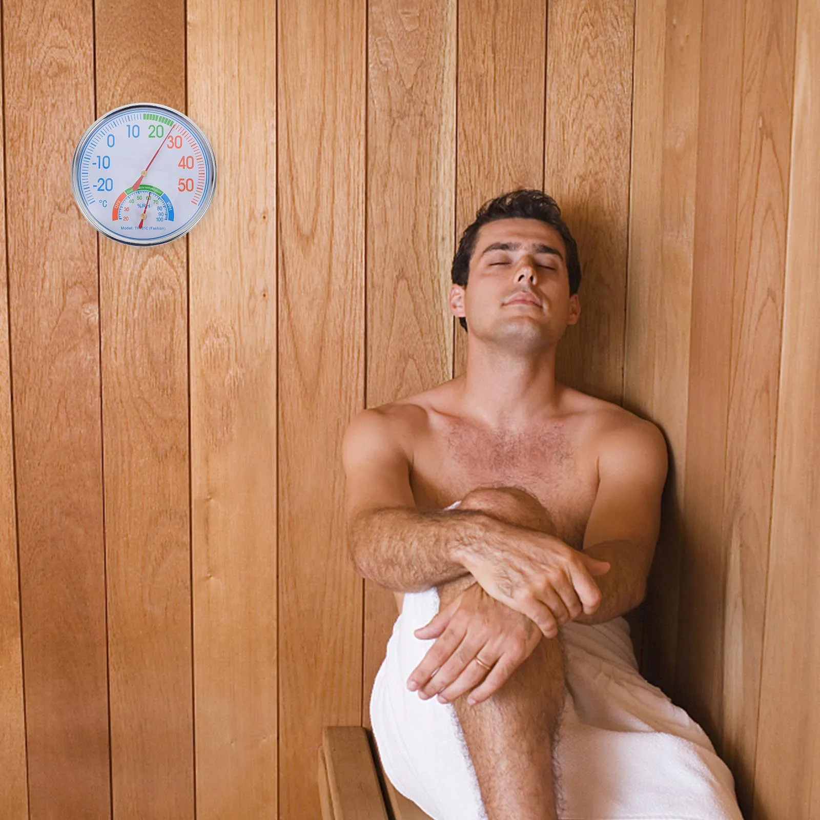 

Home Hygrothermograph Indoor Thermometer Precise Humidity Monitor Sauna Room Hotel Use Sauna Hygrometer