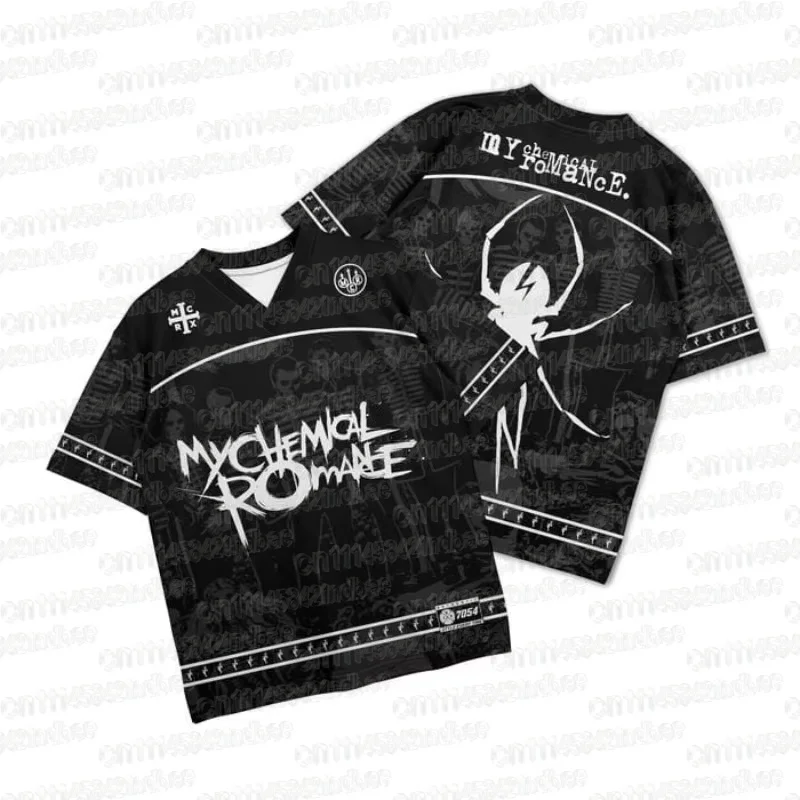 2026 MCR My Chemical Romance Album Tour Fußballtrikot Sommer Rock-Stil Atmungsaktives Schnelltrocknendes T-Shirt Familienoutfit – Detail 10