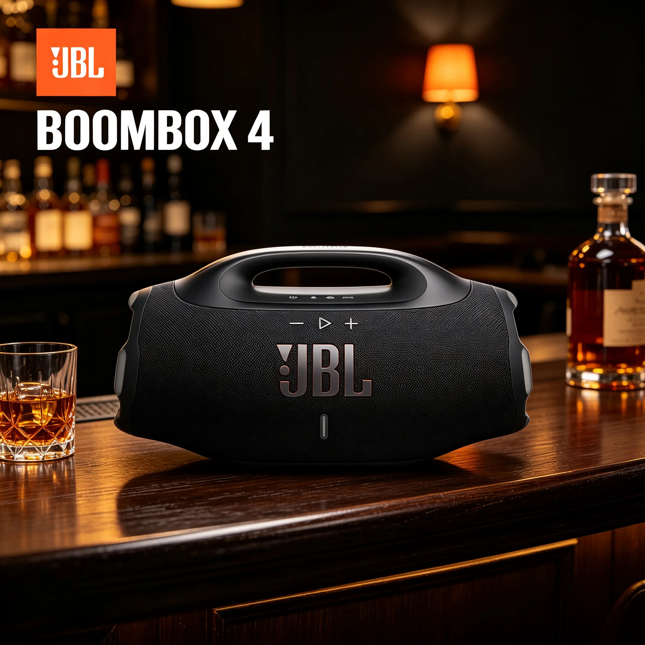 JBL BOOMBOX 4 Stereo Wireless Soundbox, Auracast Pairing Function, IP68 Waterproof, Long Battery for Outdoor Music