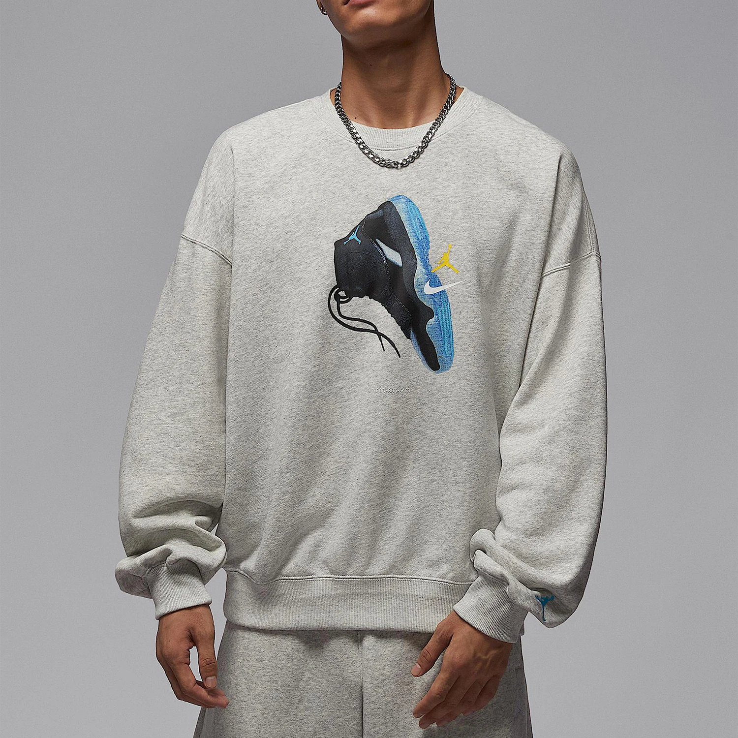 Nike genuine JORDAN men's sports durable printed round neck sweatshirt IM6302-050