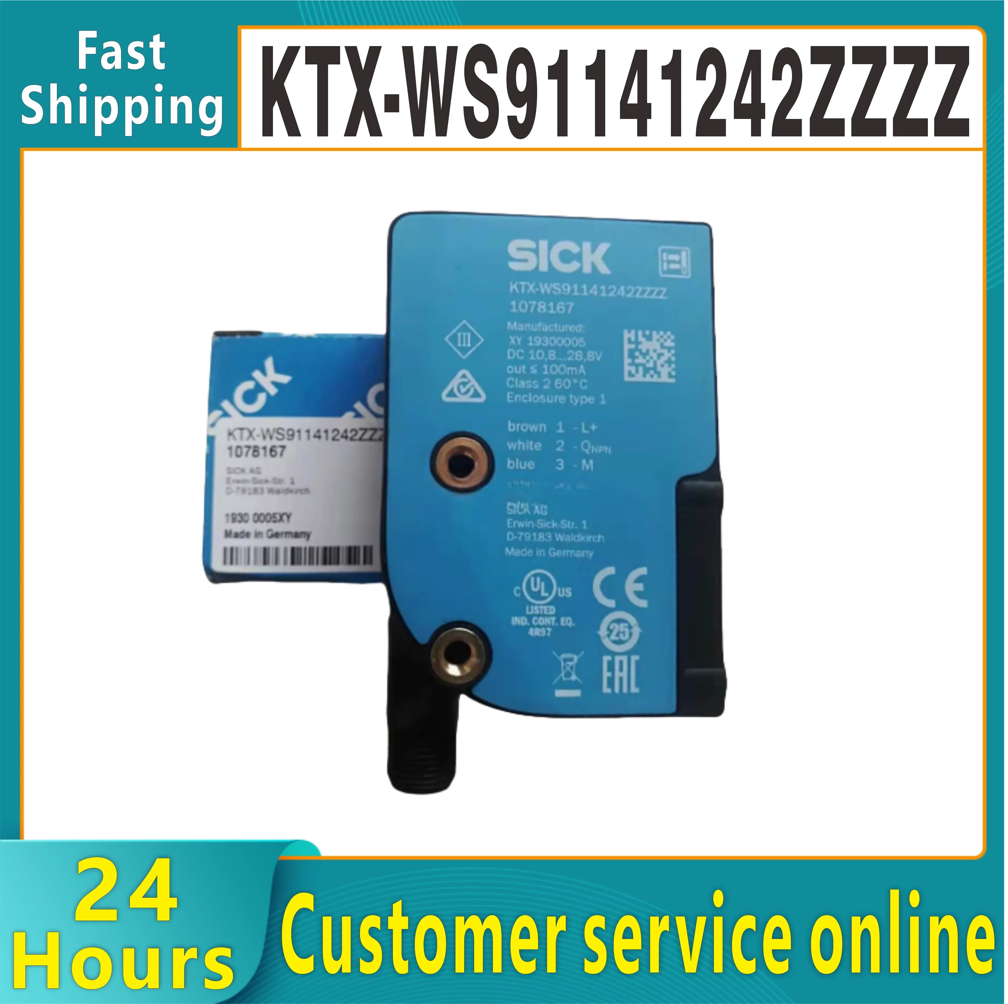 New genuine photoelectric color code sensor KTX-WS91141242ZZZZ 1078167
