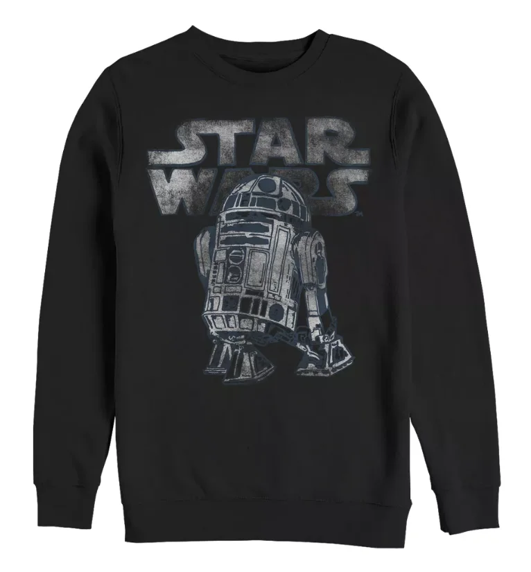 Hoodie leher bulat bermotif Star Wars untuk pria dan wanita, pakaian harian musim gugur dan musim dingin bertema sci-fi dengan hoodie katun murni berlapis bulu.