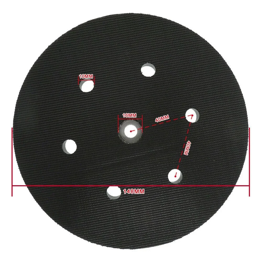 

6Inch 6 Hole Electric Polishing Disc Flocking Polishing Disc Sander Backing Pad For Electric Grinder Power Tools