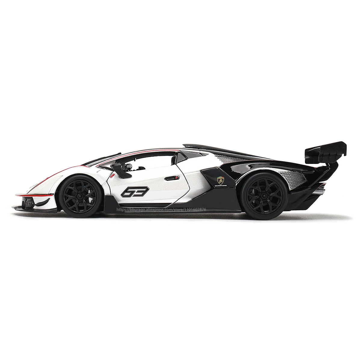 Bburago 1:24 Lamborghini Essenza SCV12  Weissach alloy racing car Alloy Luxury Vehicle Diecast Cars Model Toy Collection Gift