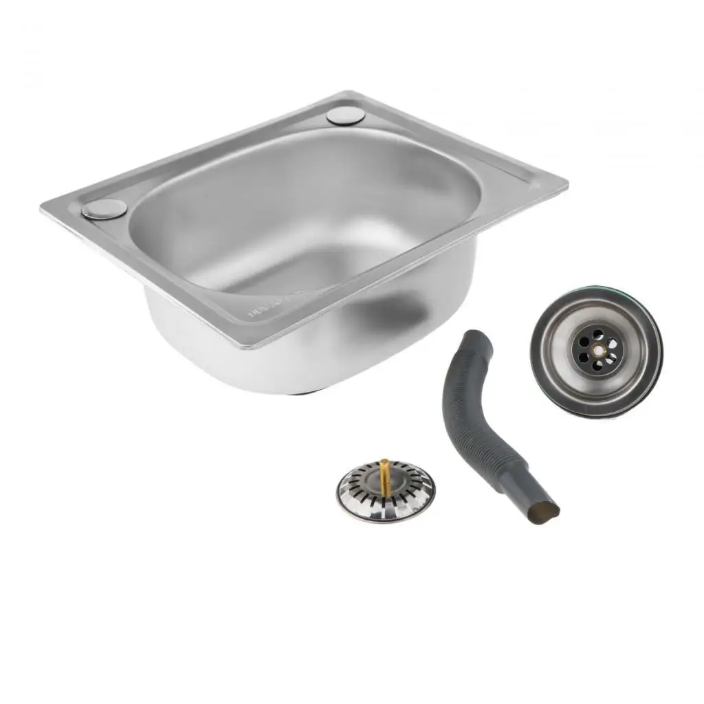 

Single Bowl Drop in Kitchen Sink Set Washing Dishes Sink Kitchen Sink Basin Kitchen Fixtures for Restaurants