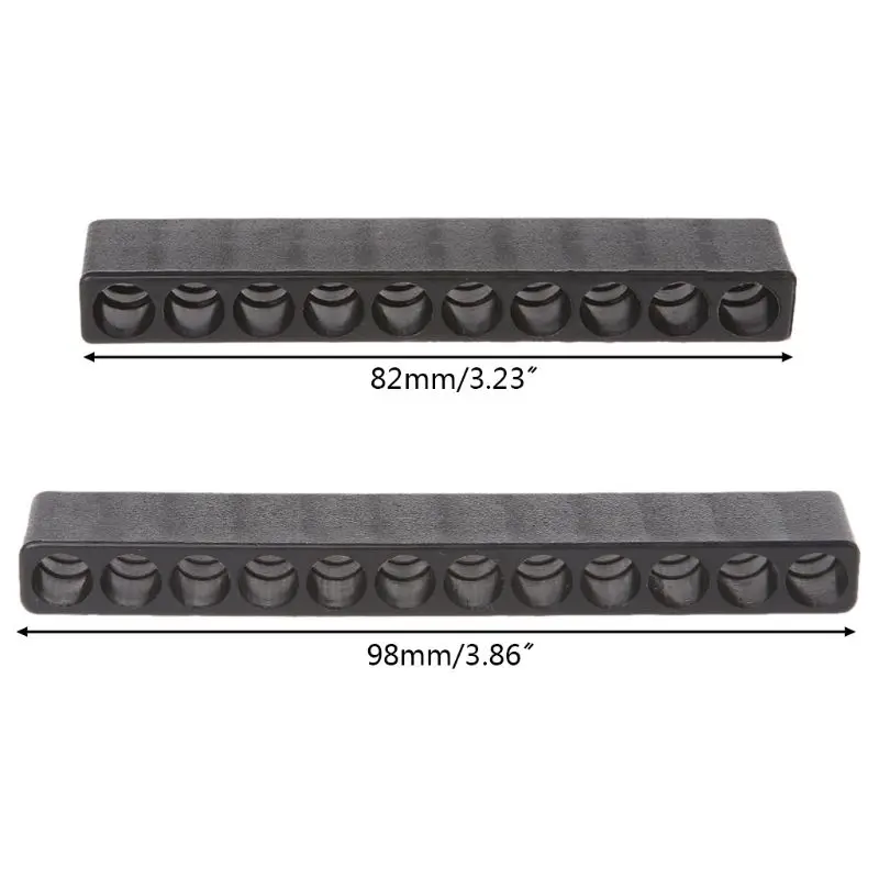 12 Holes Bit Organiser Plastic Screwdriver Bit Holder Drill for Head Storage Case Box Block for 6.35mm Shank