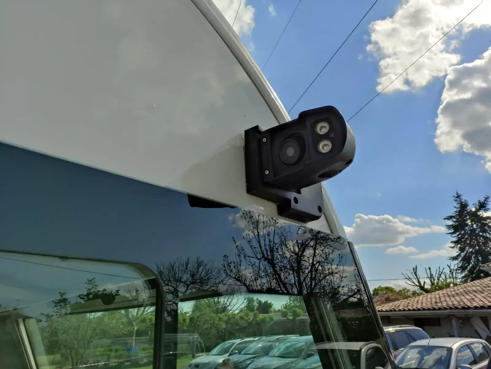 JPM-1206 شاشة IPS مقاس 12.3 بوصة، مرآة الرؤية الخلفية للسيارة الإلكترونية، نظام احتياطي لشاحنة الحافلة بدون مرآة #6