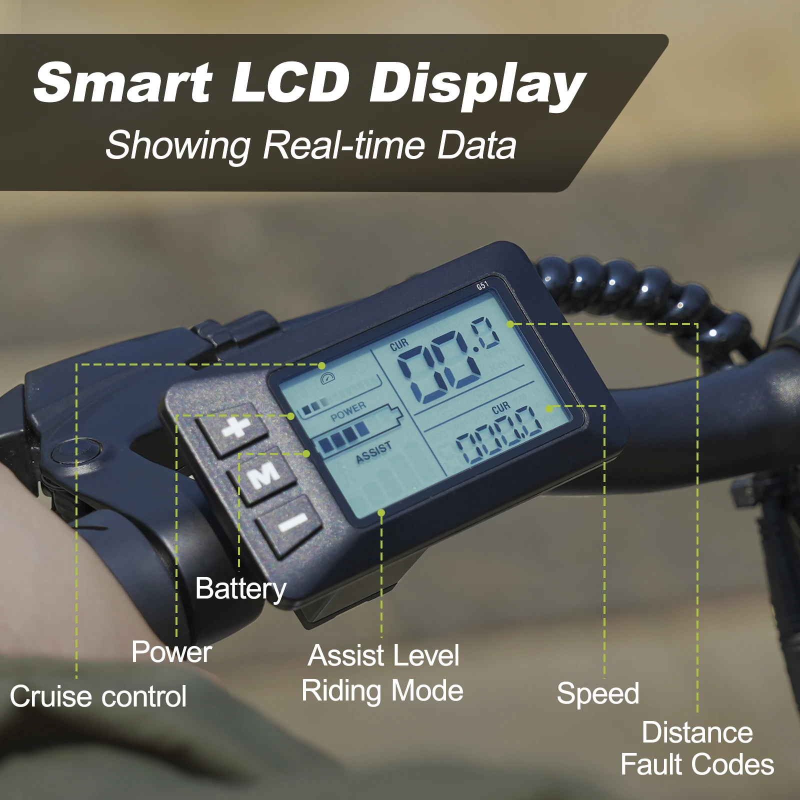 دراجة كهربائية بحجم عجلة 14 بوصة مع بطارية 36 فولت 6.4 أمبير، شاشة LCD رقمية، محرك E-Bike 250 وات و25 كم/ساعة،