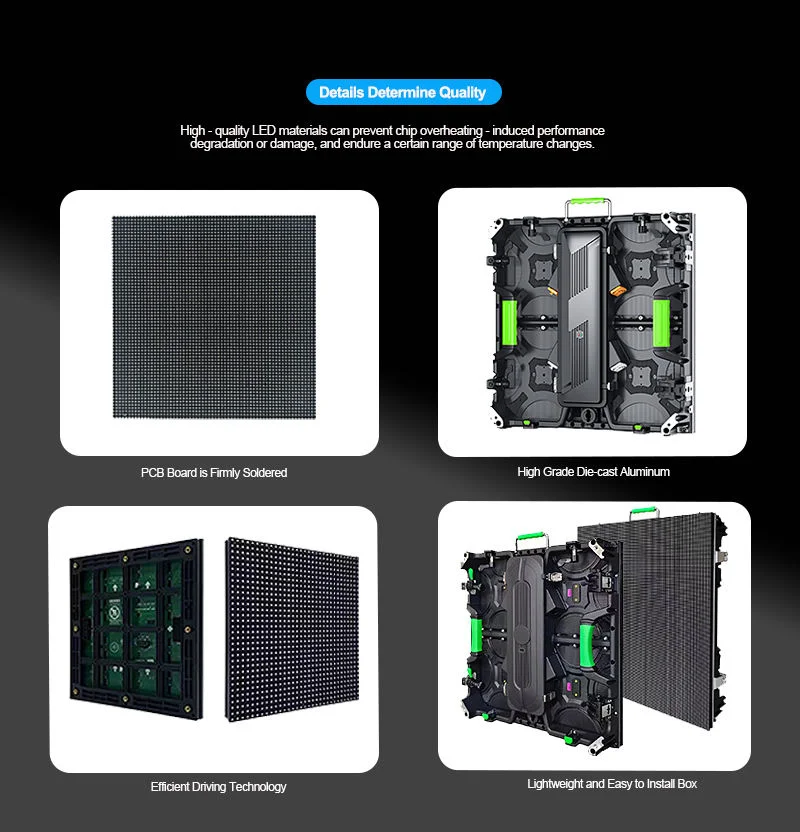 Custom Factory High Brightness LED Display Screen P3.91 500*1000mm Easy Installation Rental Screen for Football Field Church Use