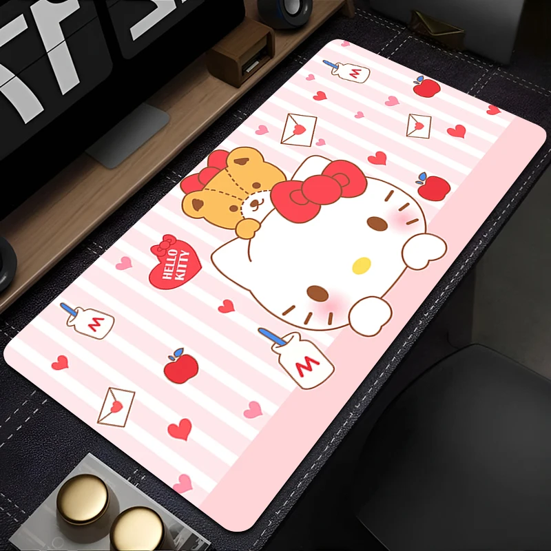 

Computer Mouse Pad Hello Kitty Gaming MousePad Large Designed specifically Mouse pad Gamer keyboard pad PC Desk Mat tapis souris