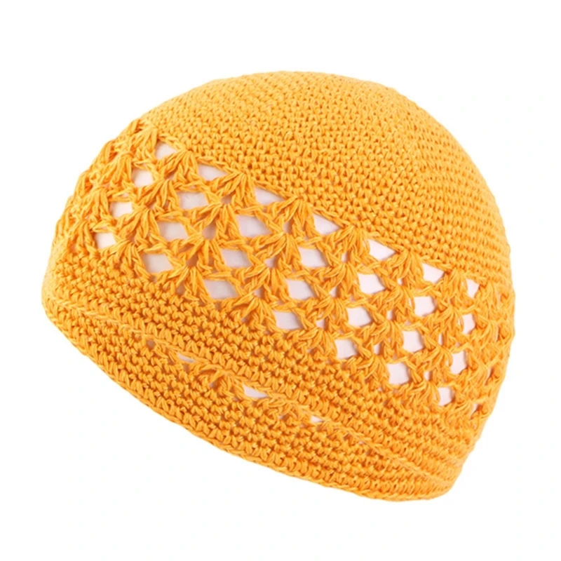 Handmade Winter Beanie Hat Knit Islamic Beanie Crochet Adult Church Pray Hat Dropshipping