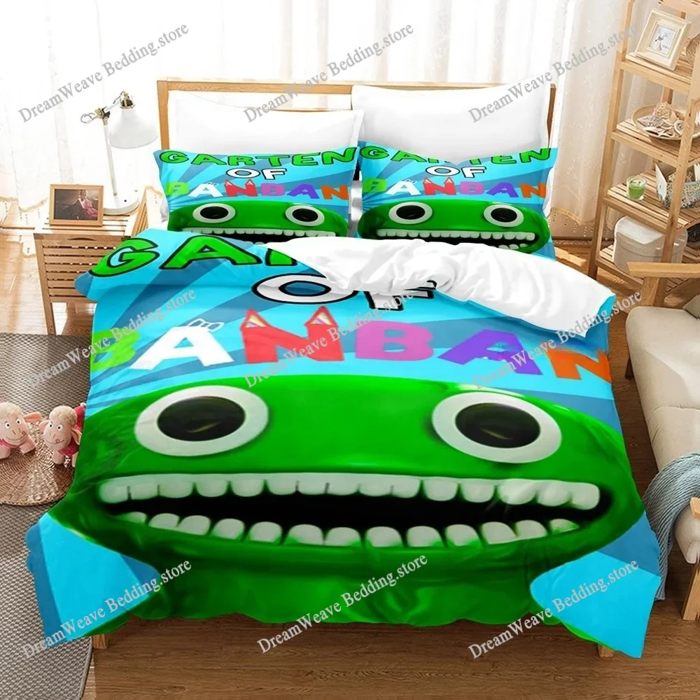 

Garten of Banban Bedding Set Cartoon Bed Linen Gift for Boys Kids Girls Home Decor Single Twin Full Size Cute Duvet Cover Sets
