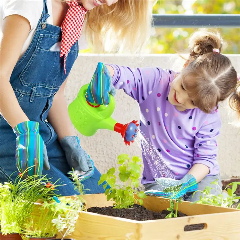 4PCS Plastic Watering Cans Chicken Watering Garden Play Watering Cans Kids Beach Bath Watering Cans Random Color Easy Install Ec