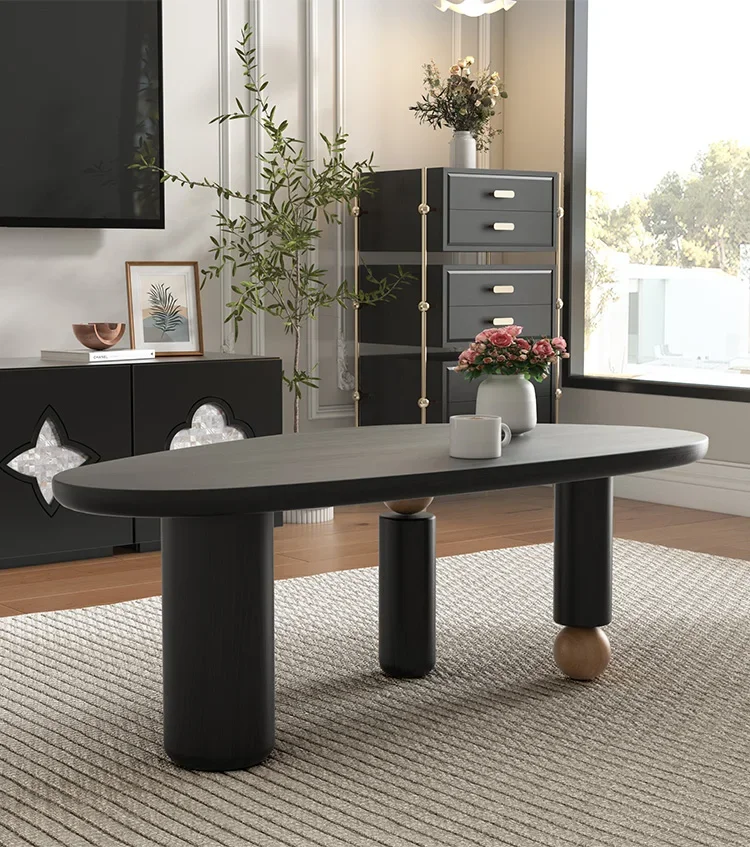 

new styleFrench Retro Chinese Style Long End Table Simple Solid Wood Living Room Small Apartment Long Table ss 7304