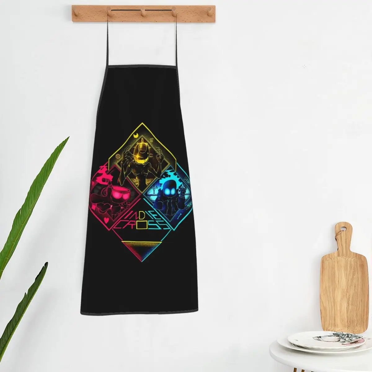 Fnf Indie Cross Batim Batdr Undertale Cuphead Nightmare Bendy Sans And Cuphead Aprons Chef Tablier Bib Kitchen  Pinafore