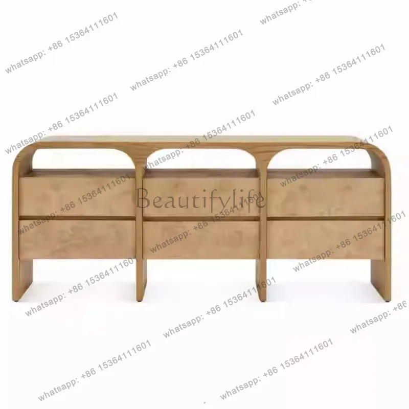 

North American imported medieval dining side cabinet B & B American retro entrance entrance