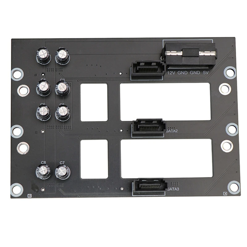Super Sale SATA Hard Drive Backplane Adapter for 2.5/3.5 Inch Drives with Large 4D Power Supply