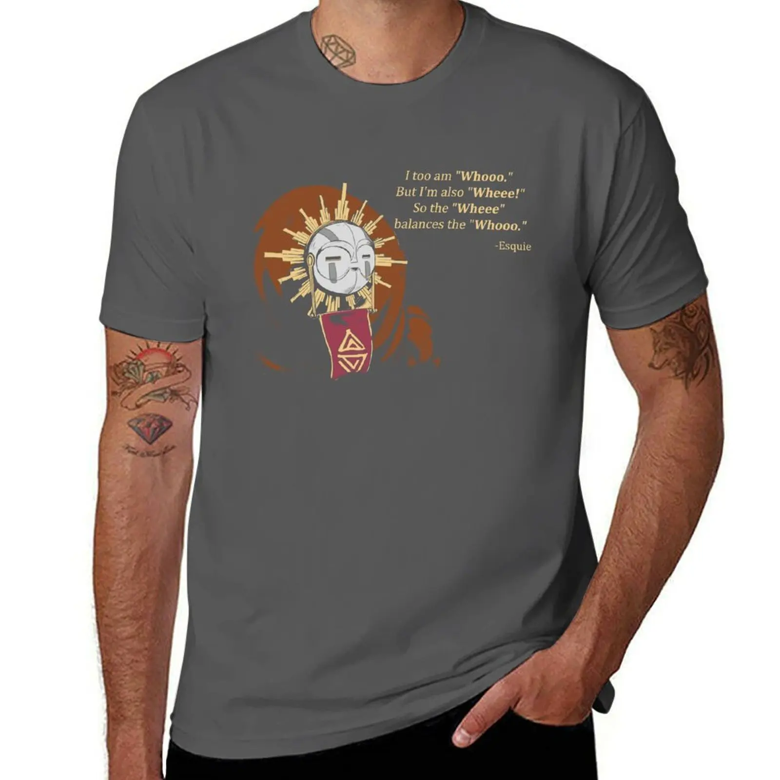 

Clair Obscur Expedition 33 Esquie Funny Quotes T-Shirt t shirts cotton 100% t shirt personalised T-Shirt