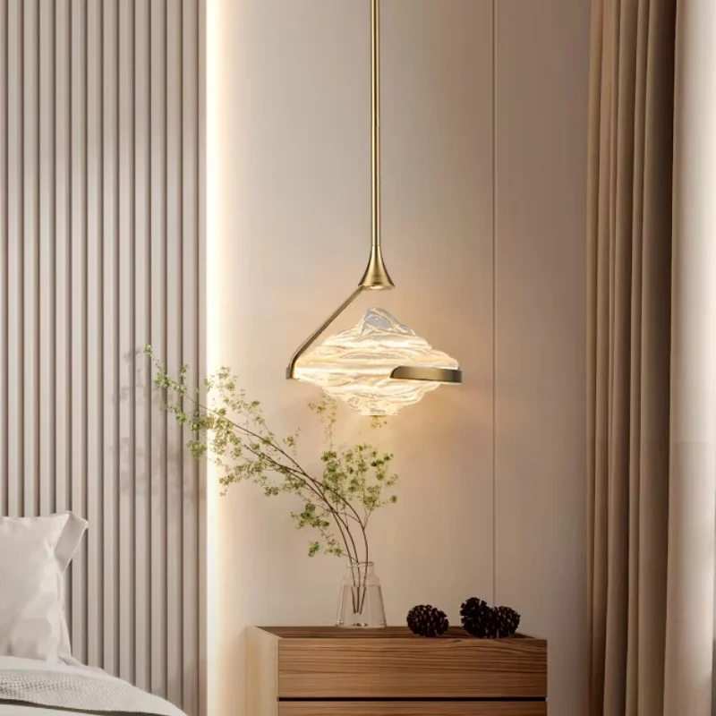 Designer Style Glass Pendant Light For Foyer Dining Room Bedroom Suspension Lamp E27 Bulb Dropshipping Art Deco Wire Adjustable